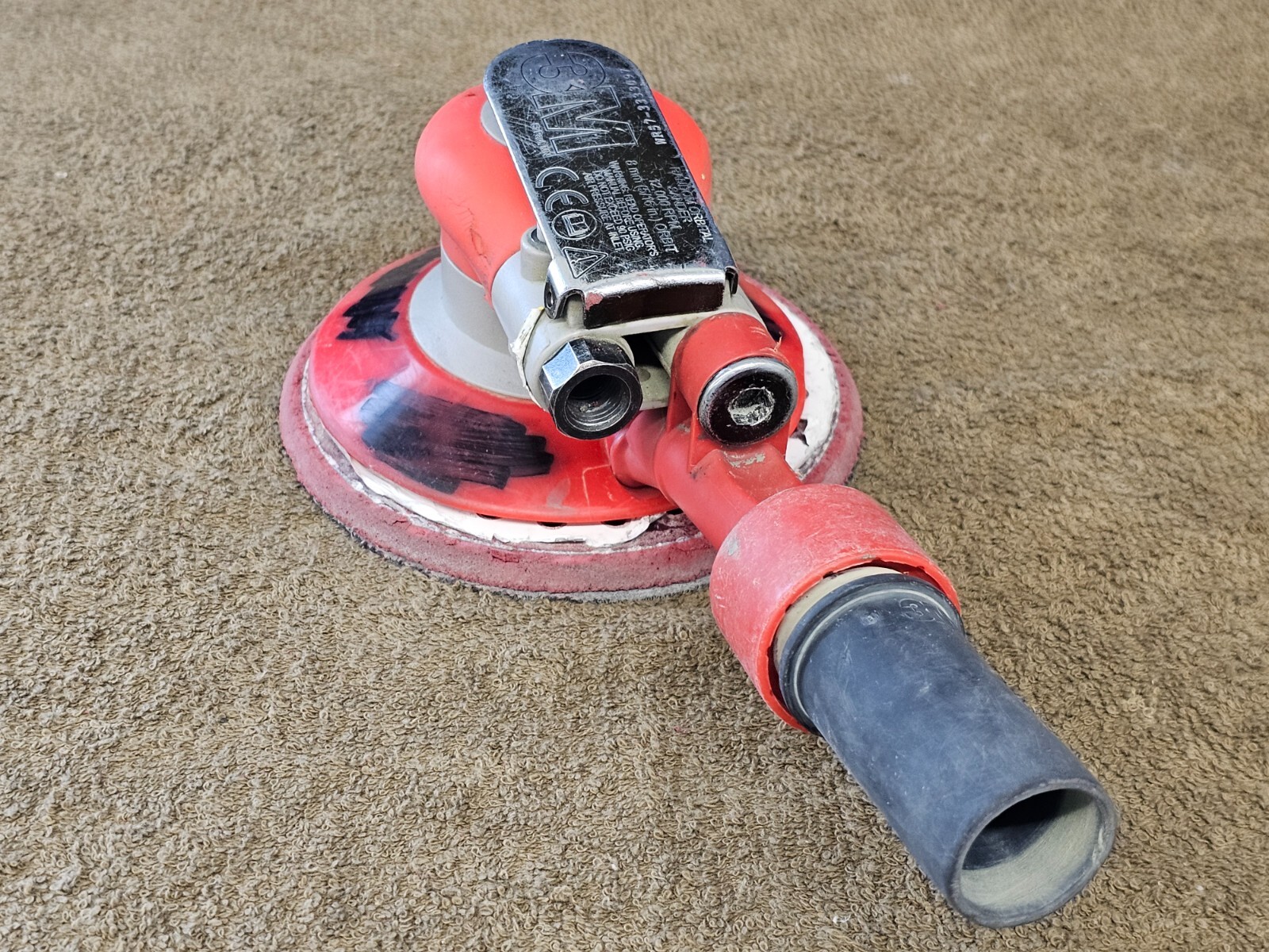 3M 20208 Vacuum Random Orbital Sander Pneumatic Air Hook loop 6" Disc Pad