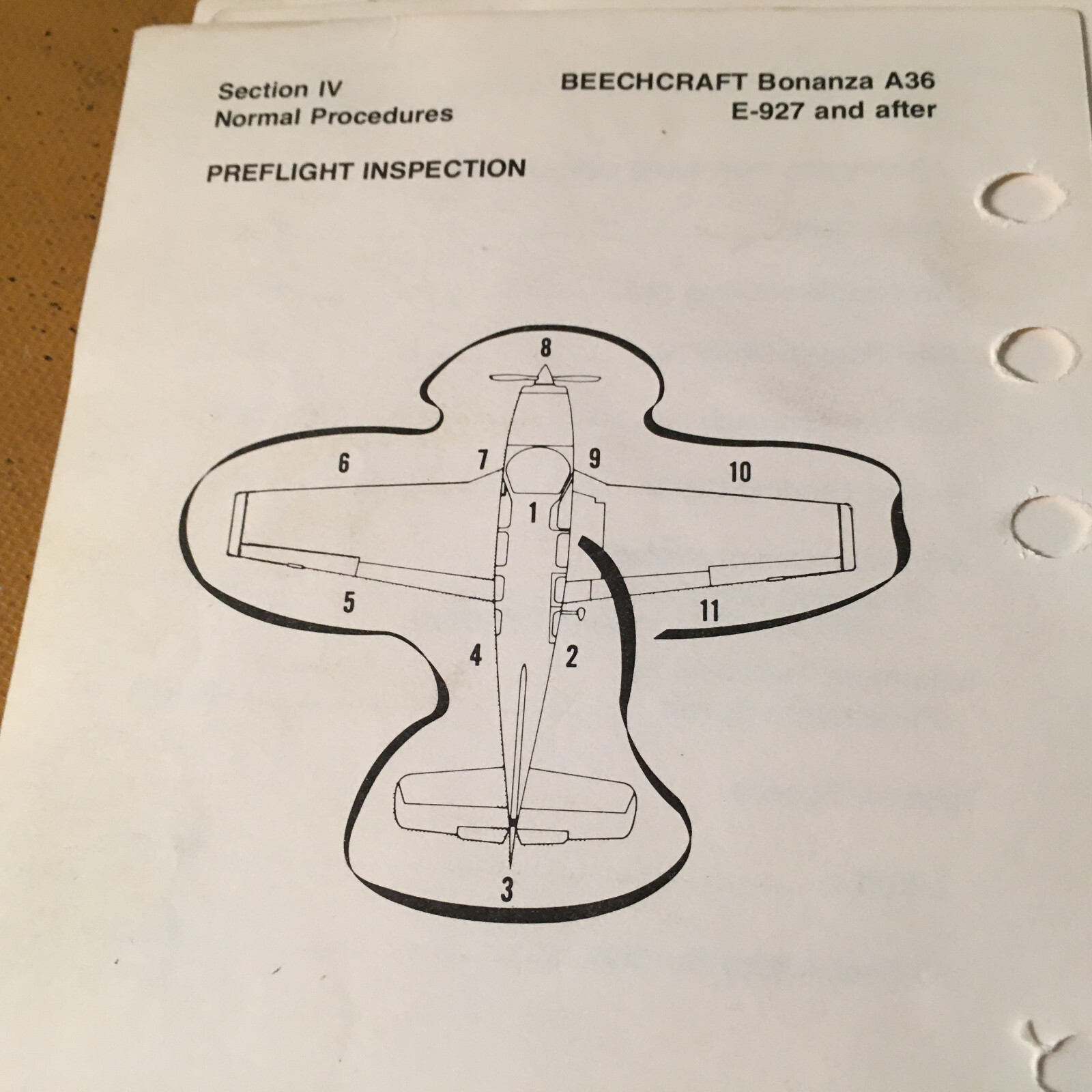 Beechcraft Bonanza A36 Pilot's Operating Manual, sn E-927 thru E-2110