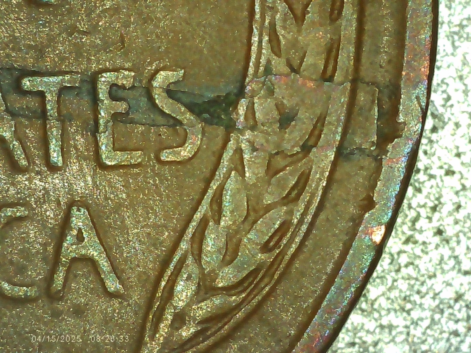 1940D Lincoln Wheat Penny NICE LAMINATION ERROR Coin