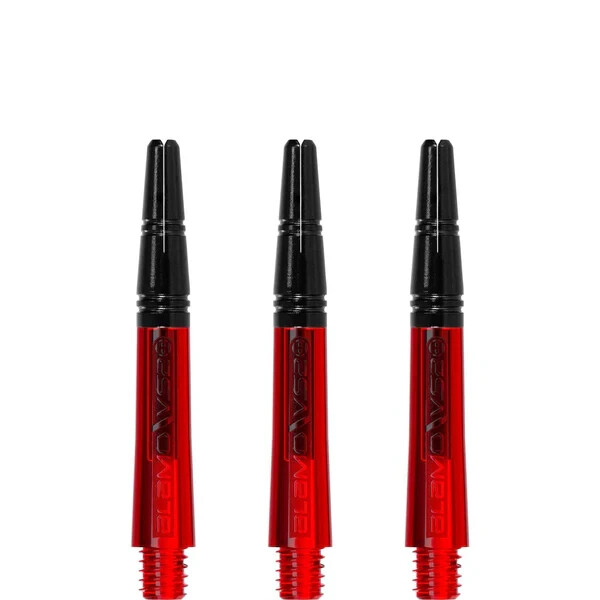 SHORT RED HARROWS ALAMO VS2 DART SHAFTS BLACK ALUMINUM TOP POLYCARBONATE BODY