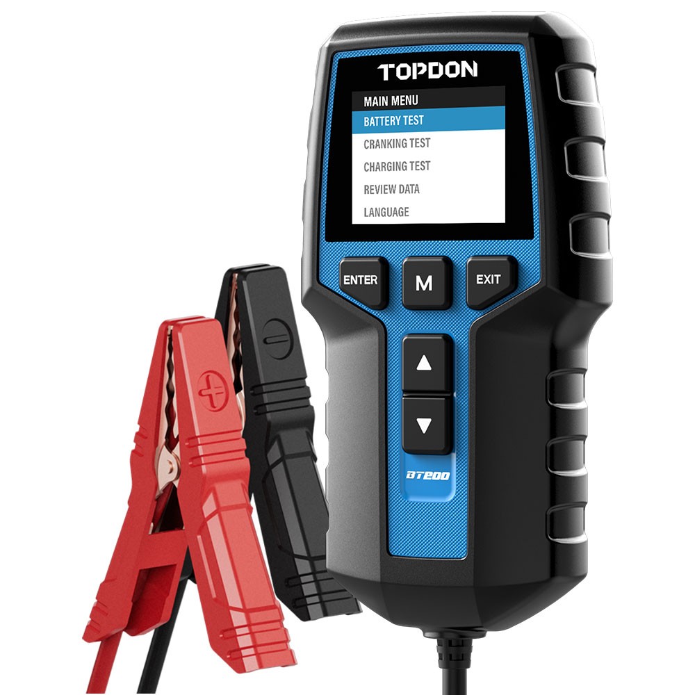 TOPDON BT200 12v Car Battery Tester Charging System Analyzer 2000CCA