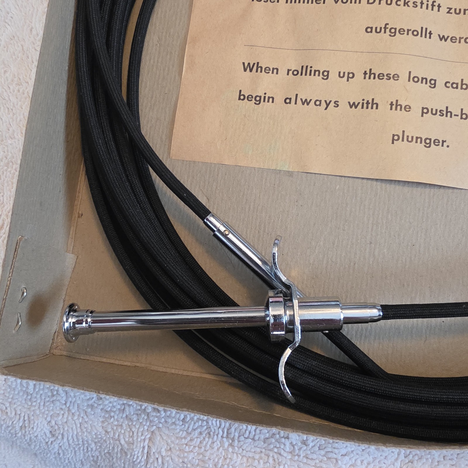 ROWI 6 Meter Long Mechanical FLEX Spring Cable Shutter Release Trigger RARE