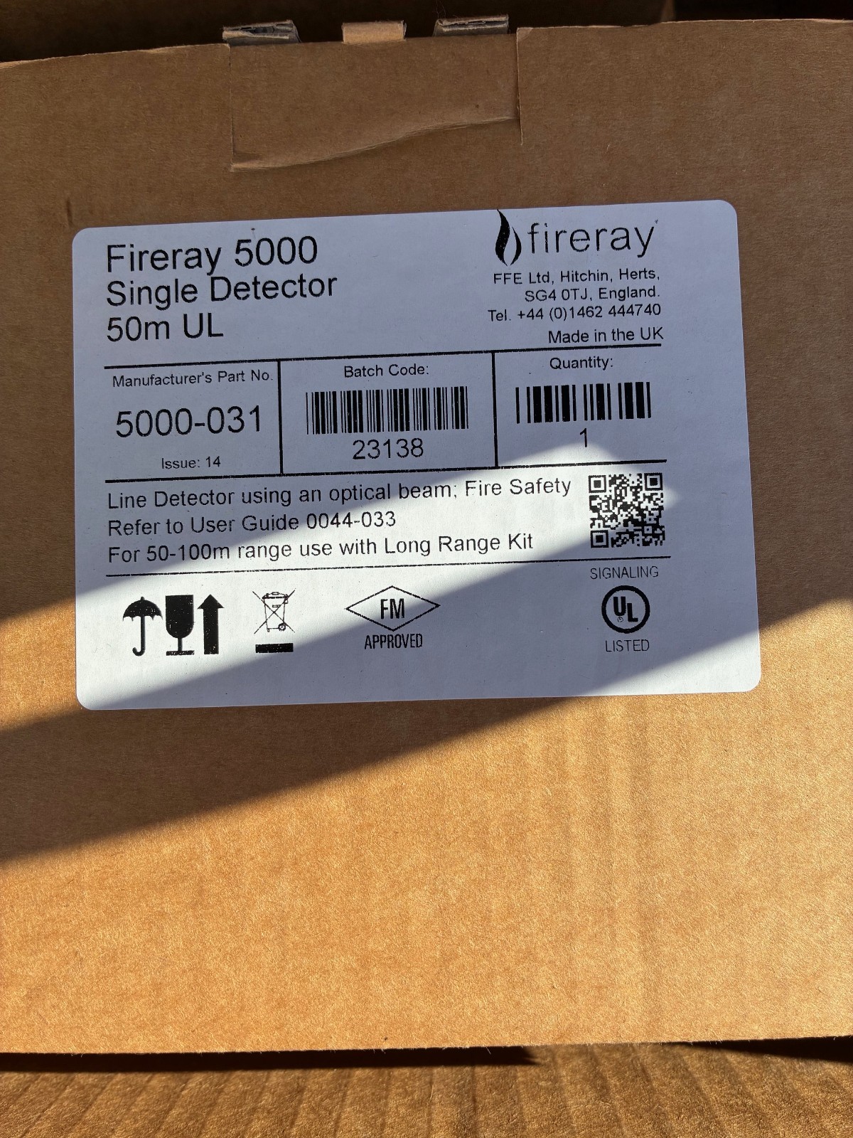 Fireray 5000-031 Reflective Auto-Align Beam Smoke Detector