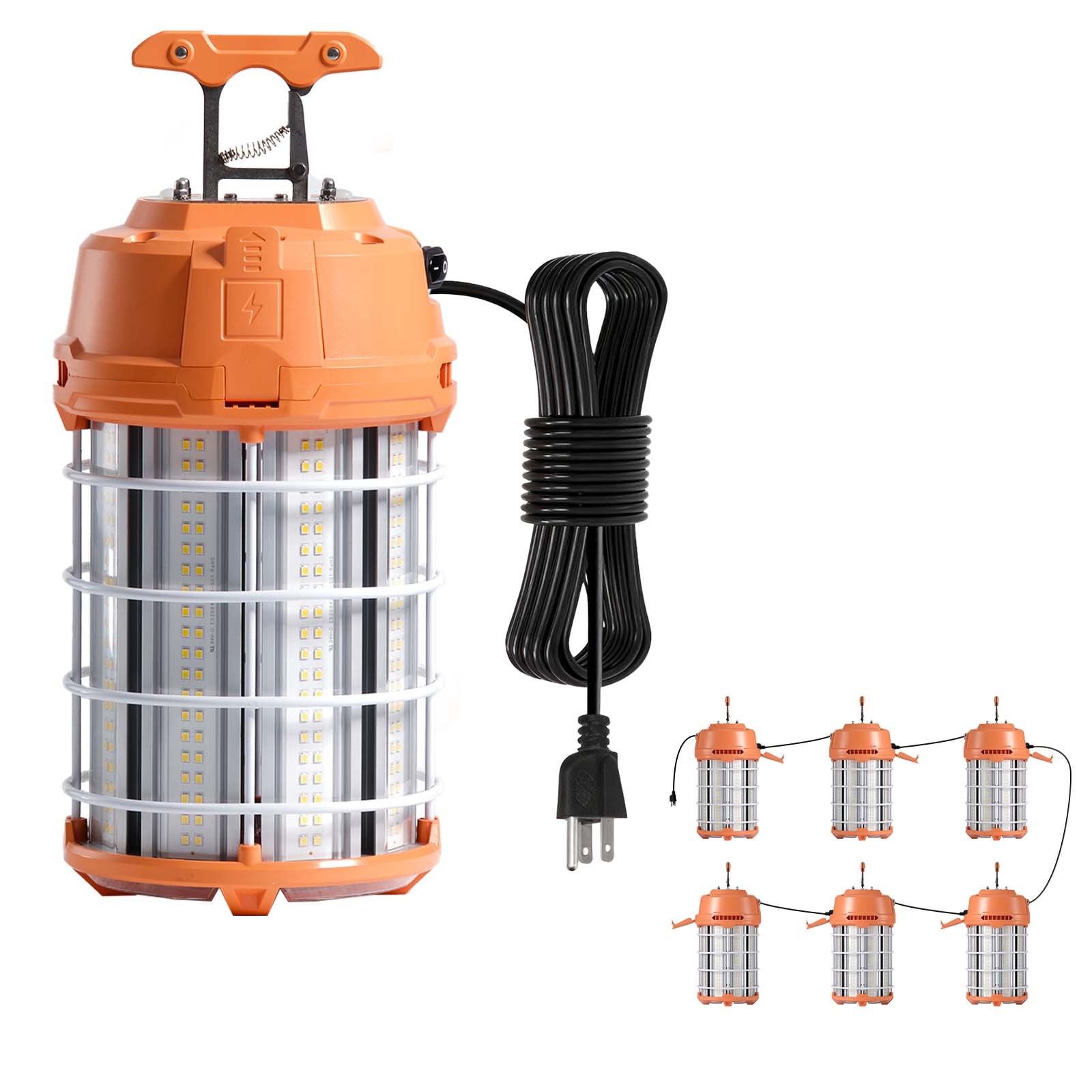 VEVOR LED Temporary Work Light 150W Construction Light 5000K Job Site Lighting
