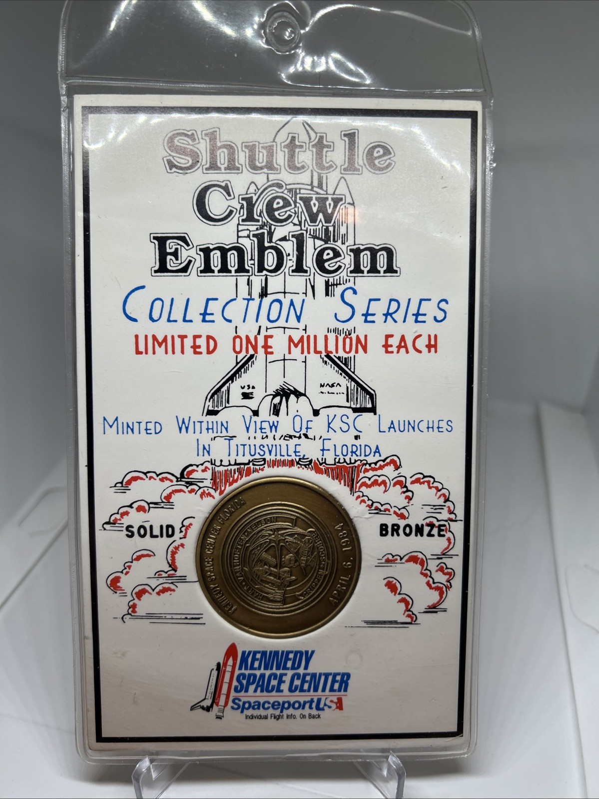 2003 NASA Shuttle Crew Emblem Collection Series STS-107 COLUMBIA Bronze Coin 41C