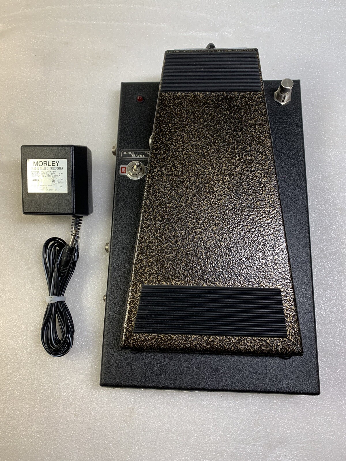Rare 1980s Morley Black Gold Model BWV-VT VARIABLE WAH VOLUME Pedal W/Adapter