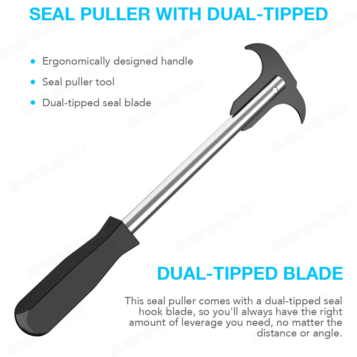 Professional Seal Puller Tool with Dual Hook Tips Remove Oil and Grease Seals 1X