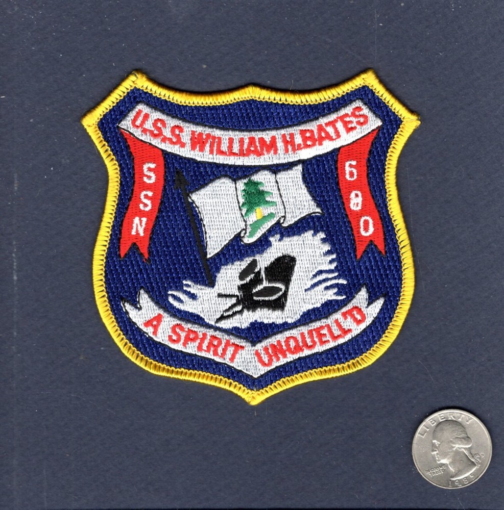 SSN 680 USS WILLIAM H BATES US Navy Nuclear Submarine Ship Cruise Patch