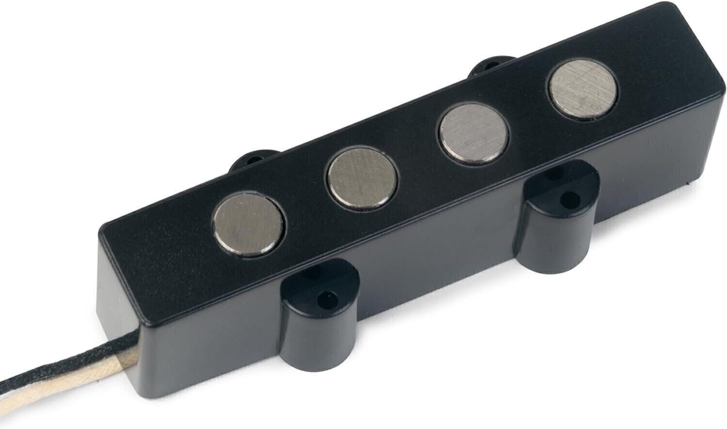 StewMac Fat Pole Pickup for Jazz Bass, Bridge Position, Black Cover