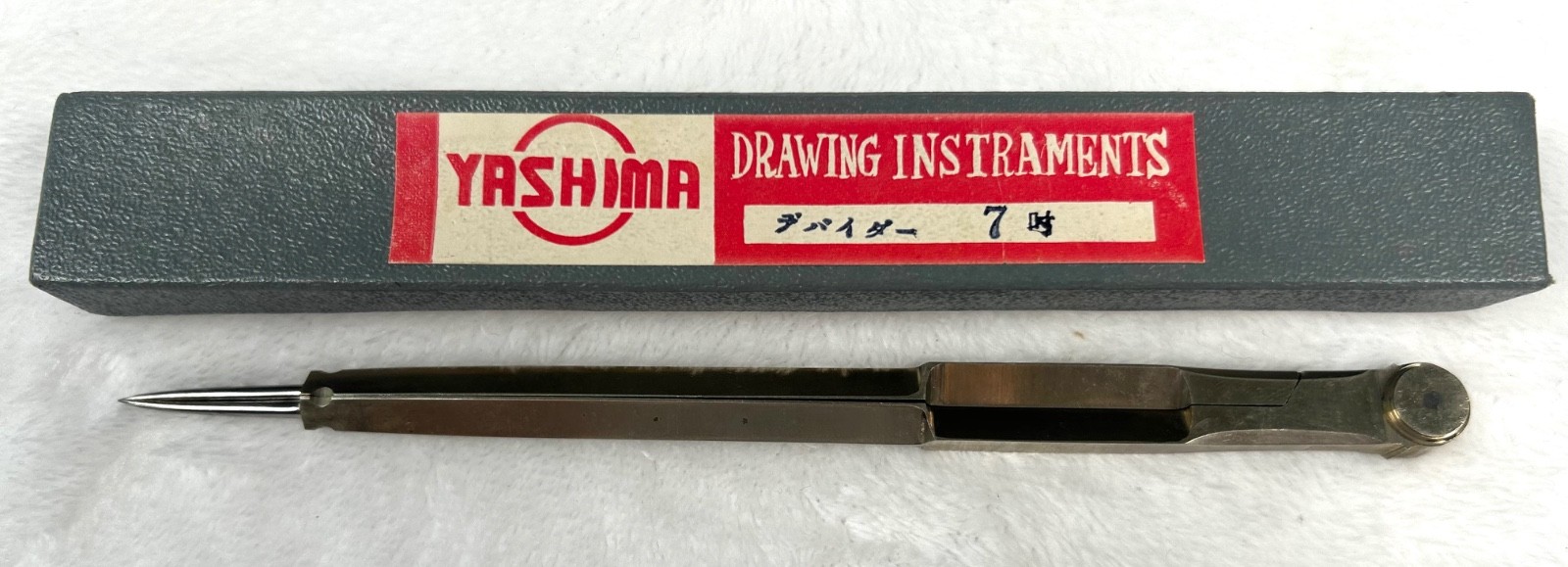 Vintage Yashima Proportional Divider Chess Drawing Compass Triangular Japan ASIS