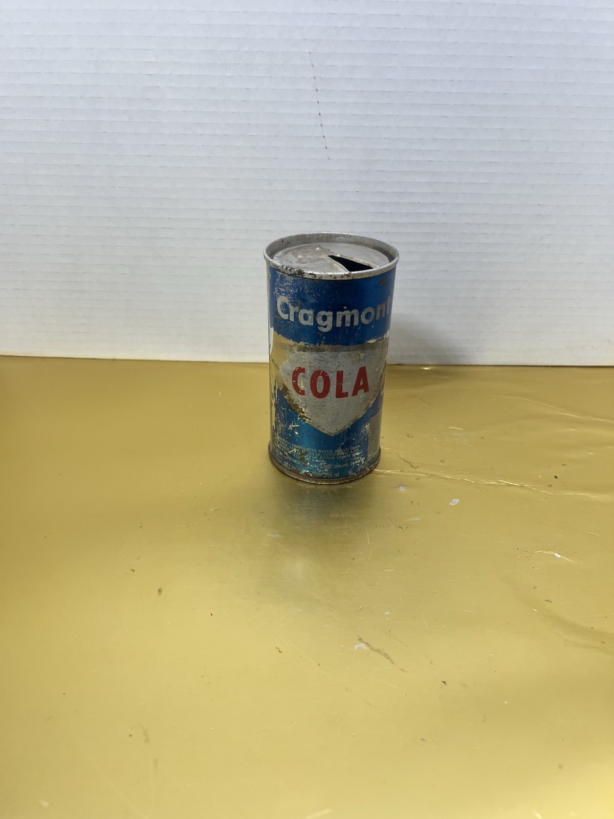 Cragmont Cola 1970s Vintage Steel Soda Pop Can (Rusted)