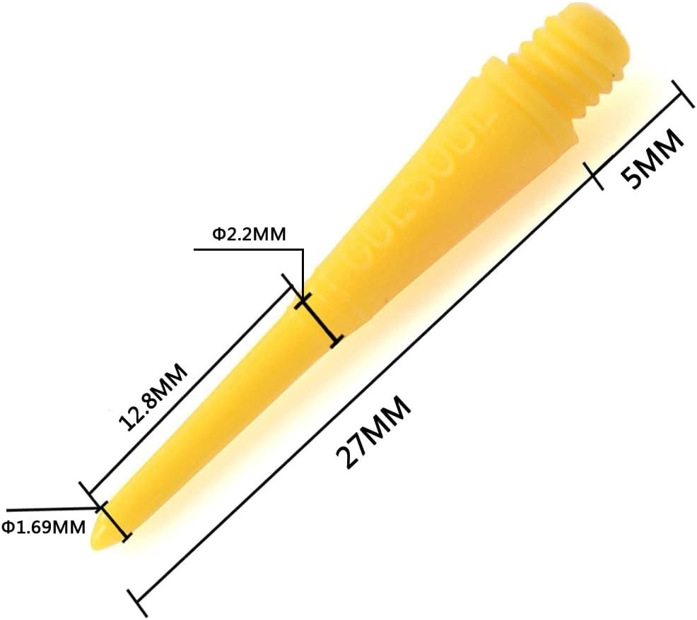 100 Pieces Soft Tip Points for Soft Tip Darts