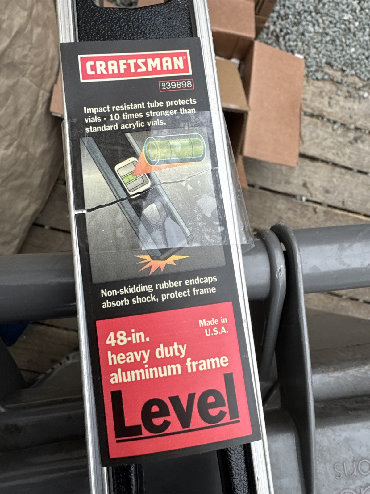 Sears Craftsman USA Nos 48” Heavy Duty Aluminum Level 39898 *Read New But Old