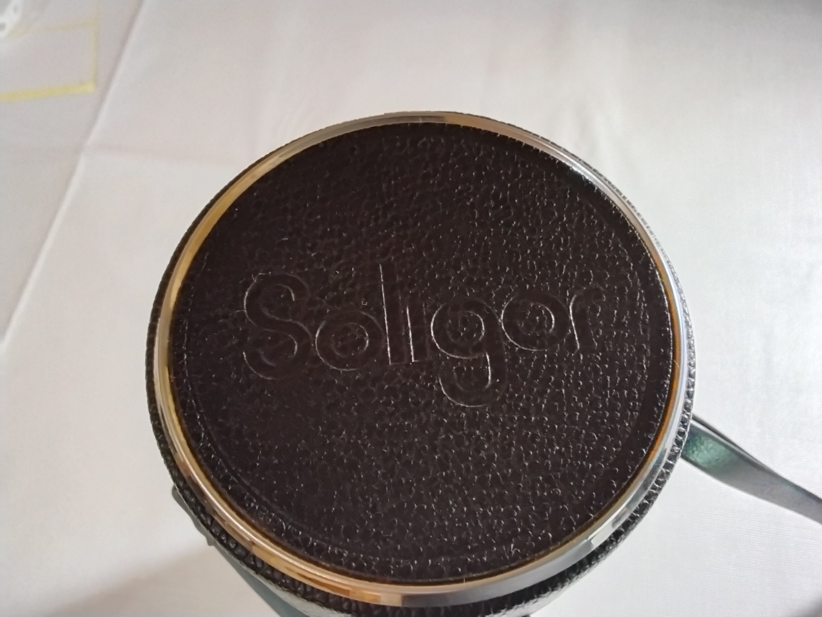 Vintage Soligor Hard Lens Case- 10.25" x 3.5” exterior-Leather -Near Mint
