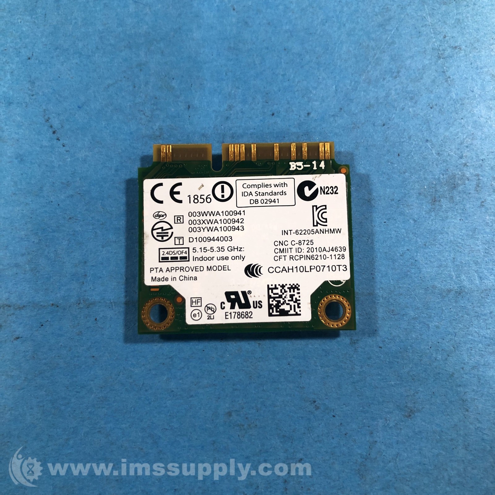 Intel 0X9JDY Centrino Advanced Wifi Card FNIP