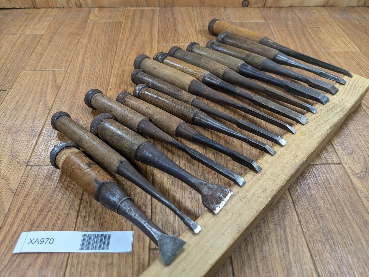 Japanese vintage chisel Nomi Set Signed 18.5.24.6.6.6.6.3.9.6.12.11.8.2 XA970