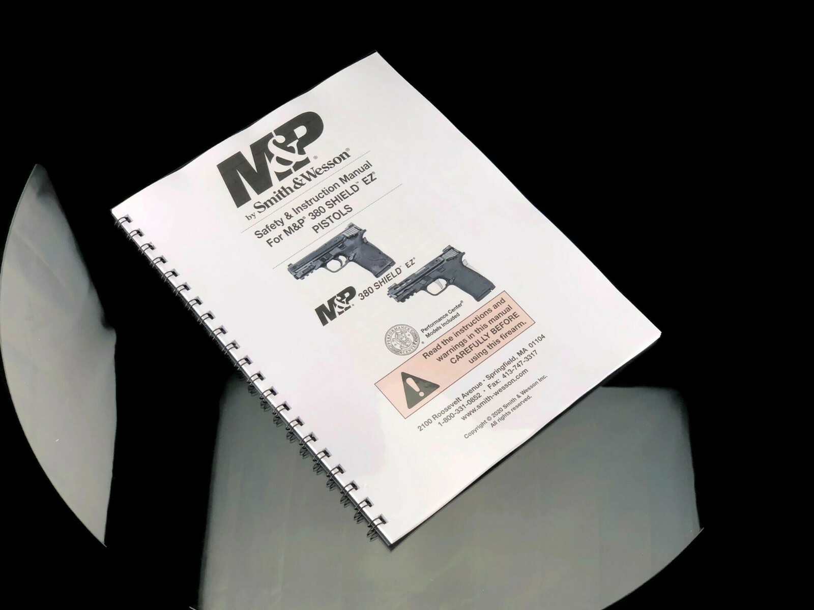 Smith & Wesson M&P 380 Shield EZ Performance Instruction Manual Reprint Copy
