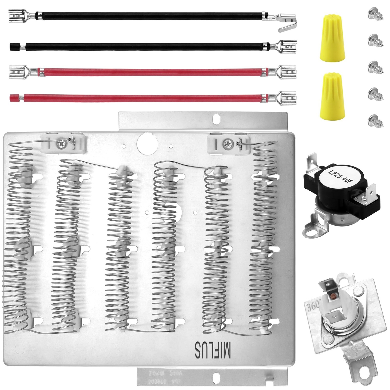 【Upgraded】964p3 61927 Dryer Heating Element Kit for Speed Queen,Re