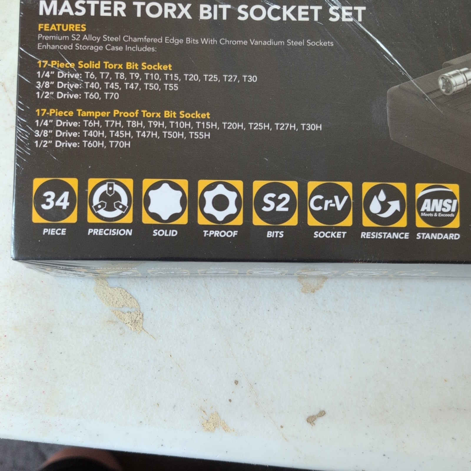 Master TORX Complete 34-Piece Socket Set - Enhanced Storage for Professionals