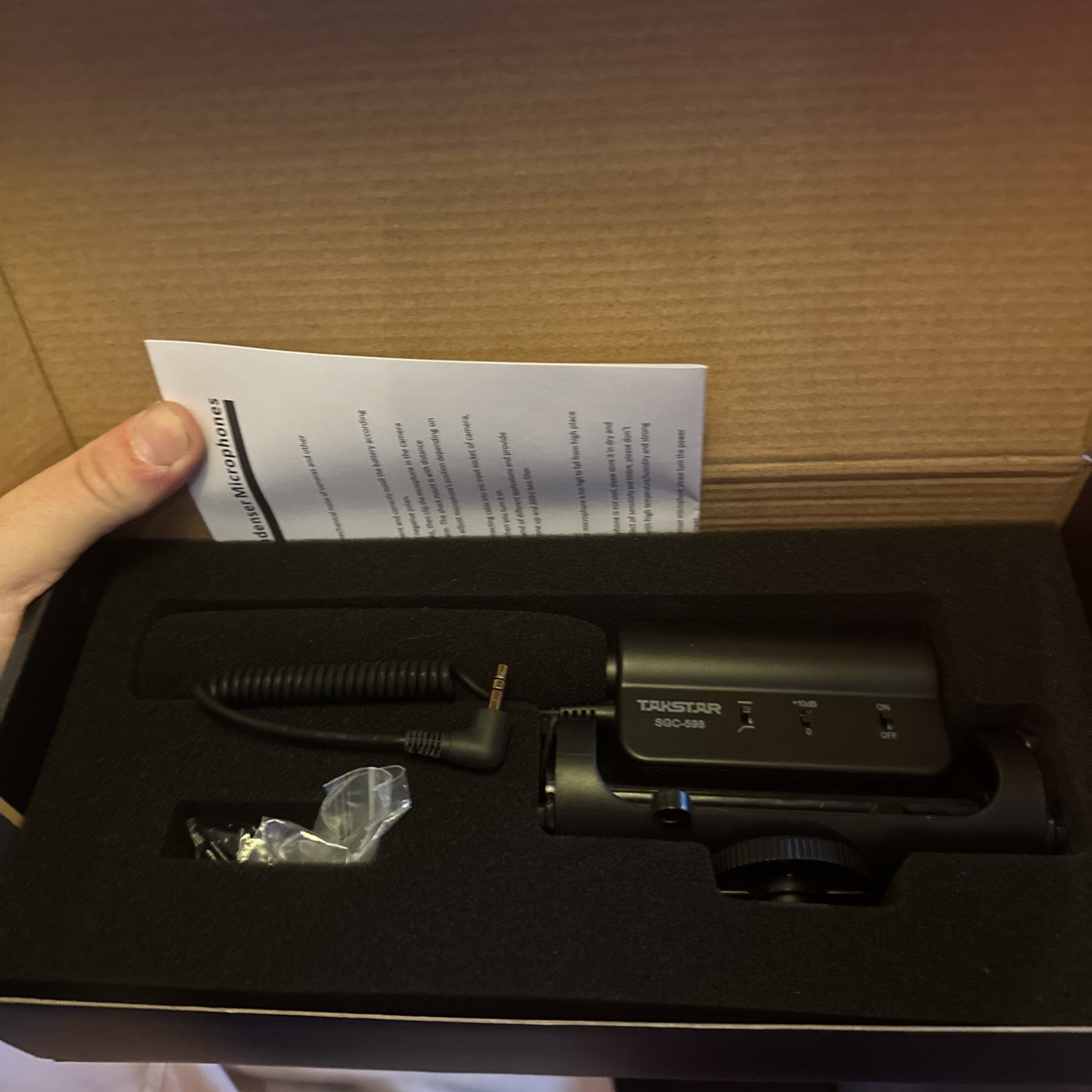 Takstar SGC-598 Shotgun Video Microphone - Used Once