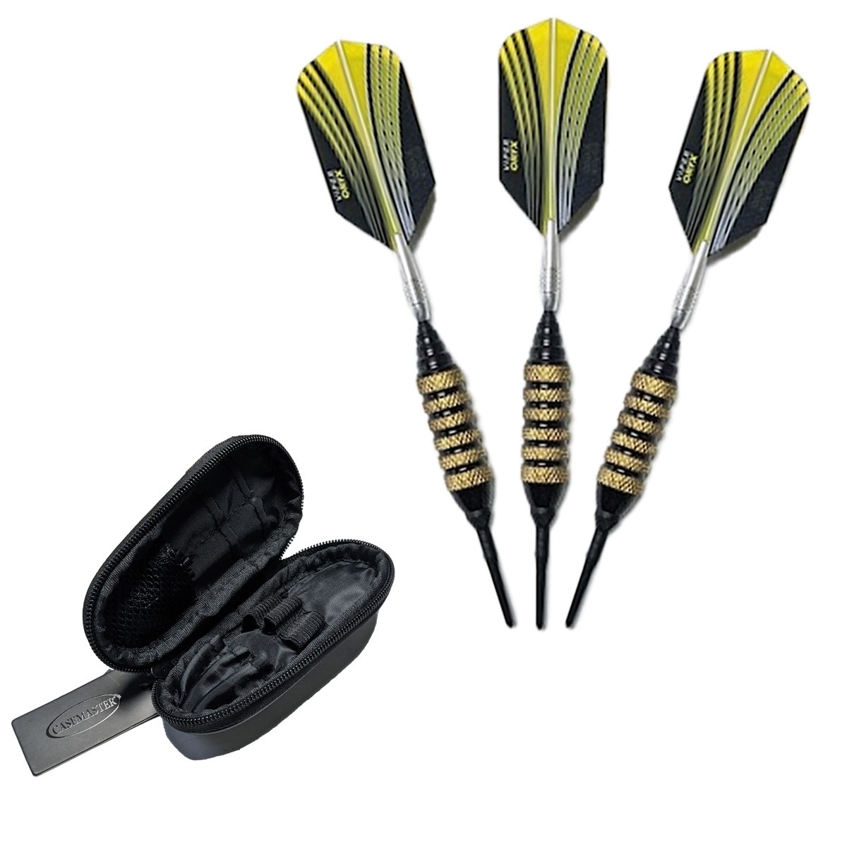 Viper Spinning Bee Soft Tip Darts - Dartboard Game Accessory - Black - 16 Grams