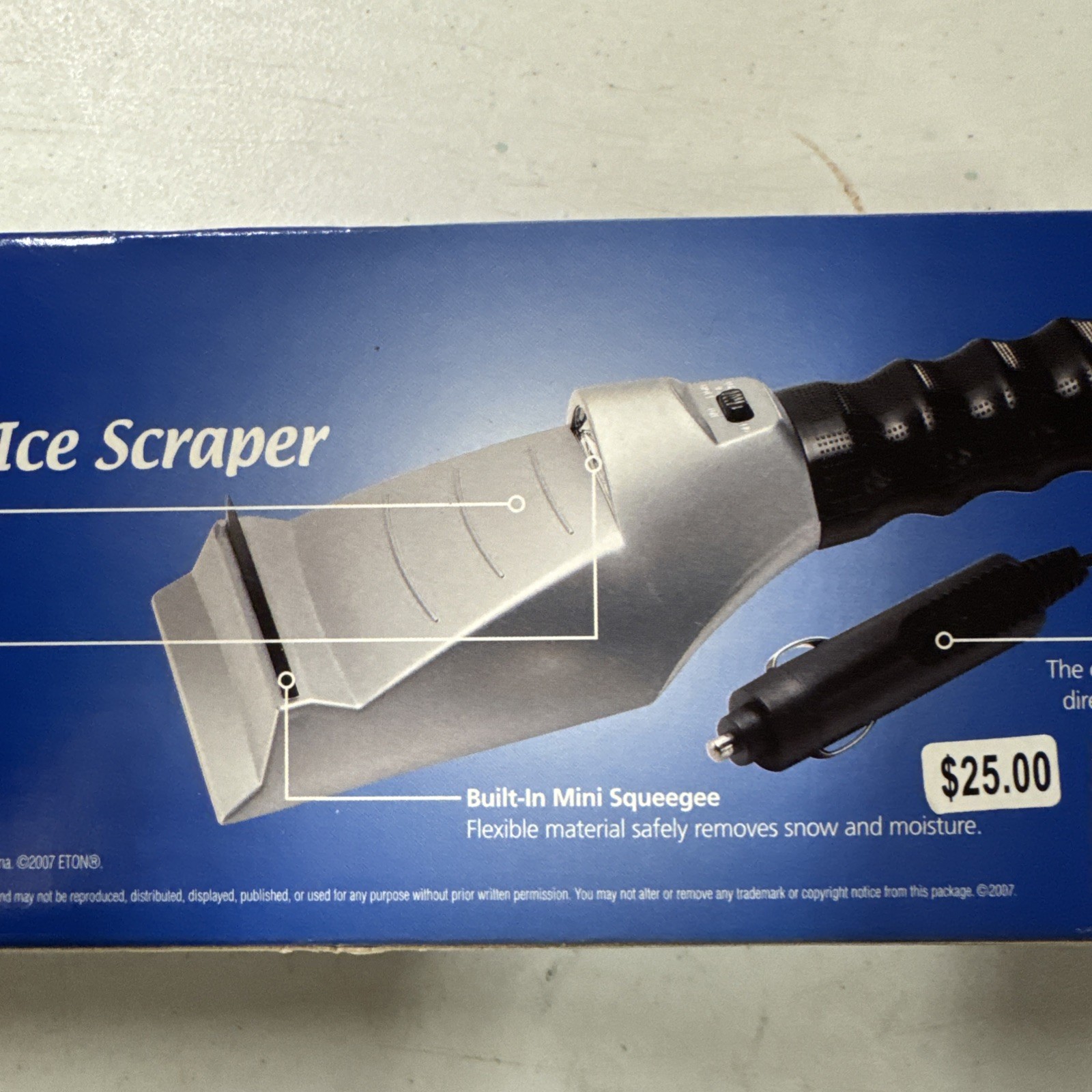 Totes Heated Auto Ice Scraper & Squeege 15 Ft 12 V DC New