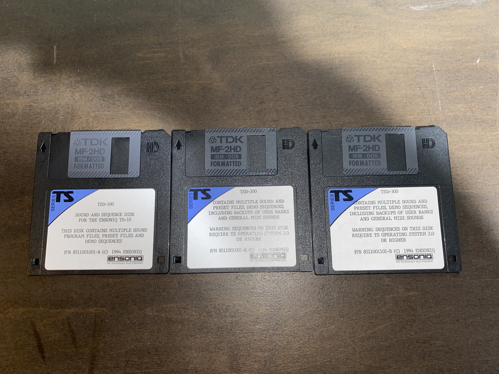 5 Blank Disk formatted for the Ensoniq TS-10 & TS-12