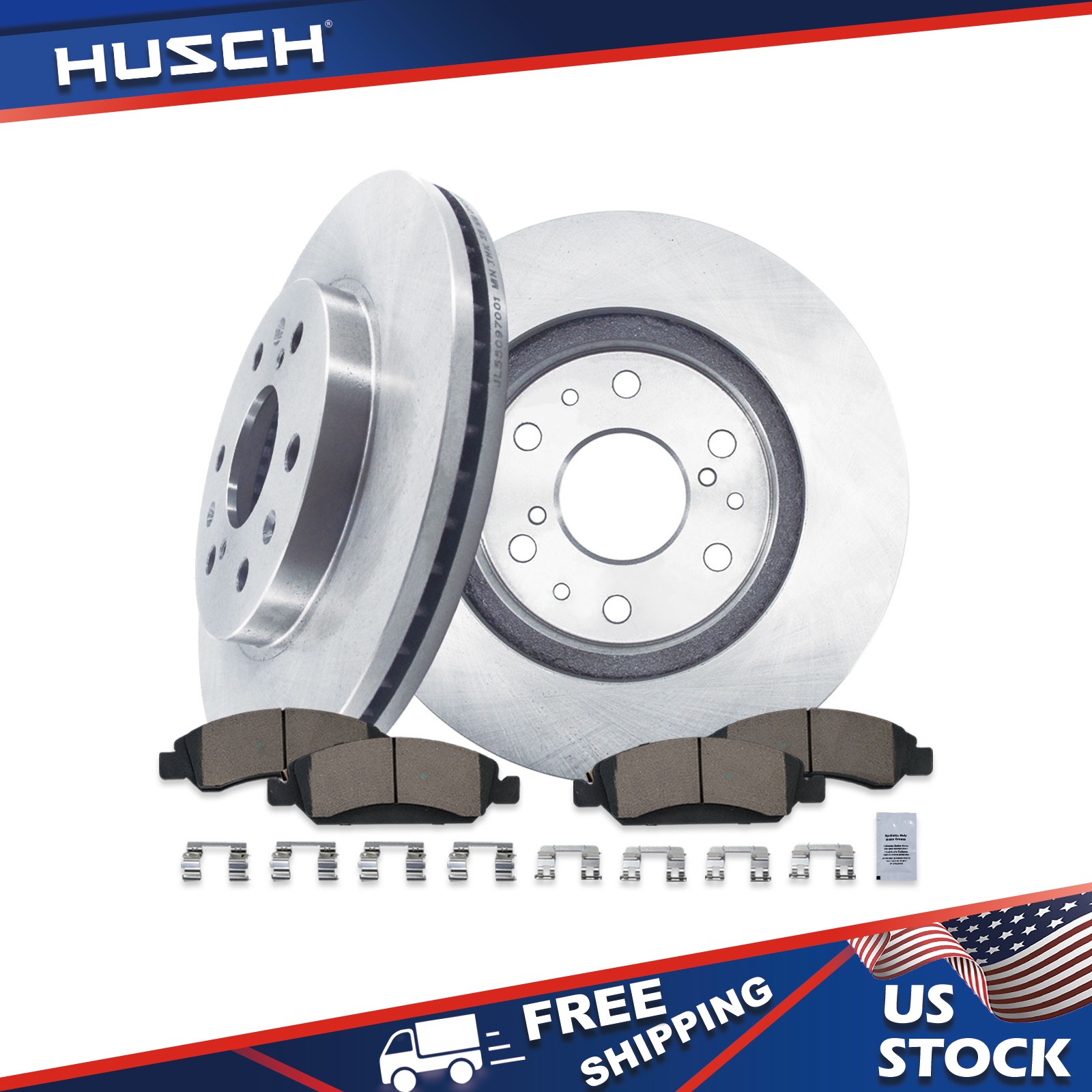 Front Rotors Brake Pads for Chevy GMC Silverado Express Sierra 1500 Tahoe XTS