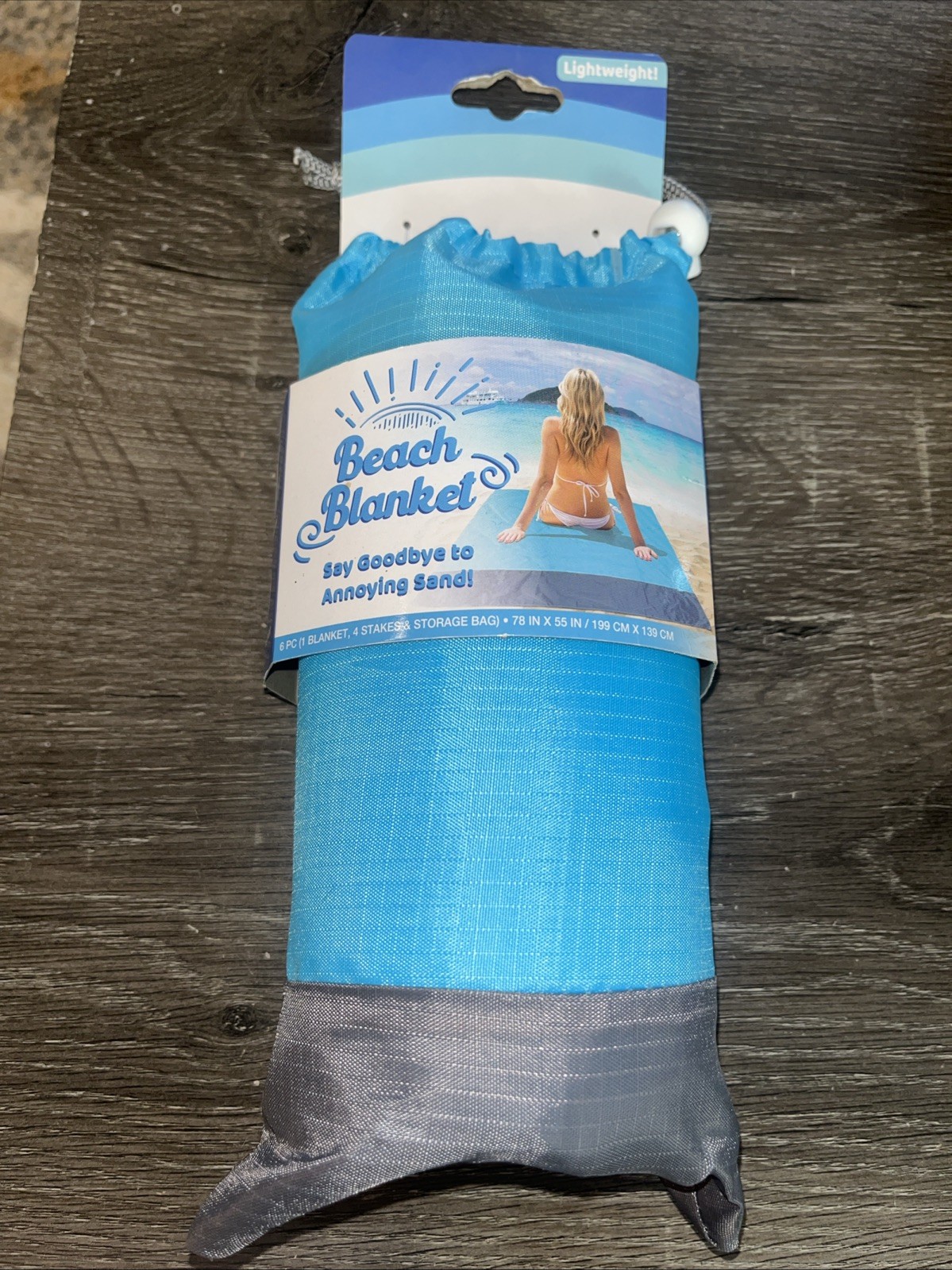 Beach Blanket NoMore Sand Lightweight ,Water Resistant & Machine Washable NIP