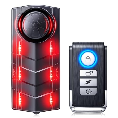 Upgraded 115dB Car Alarm System, Anti-Theft Vibration Sensor Alarm with Ultra