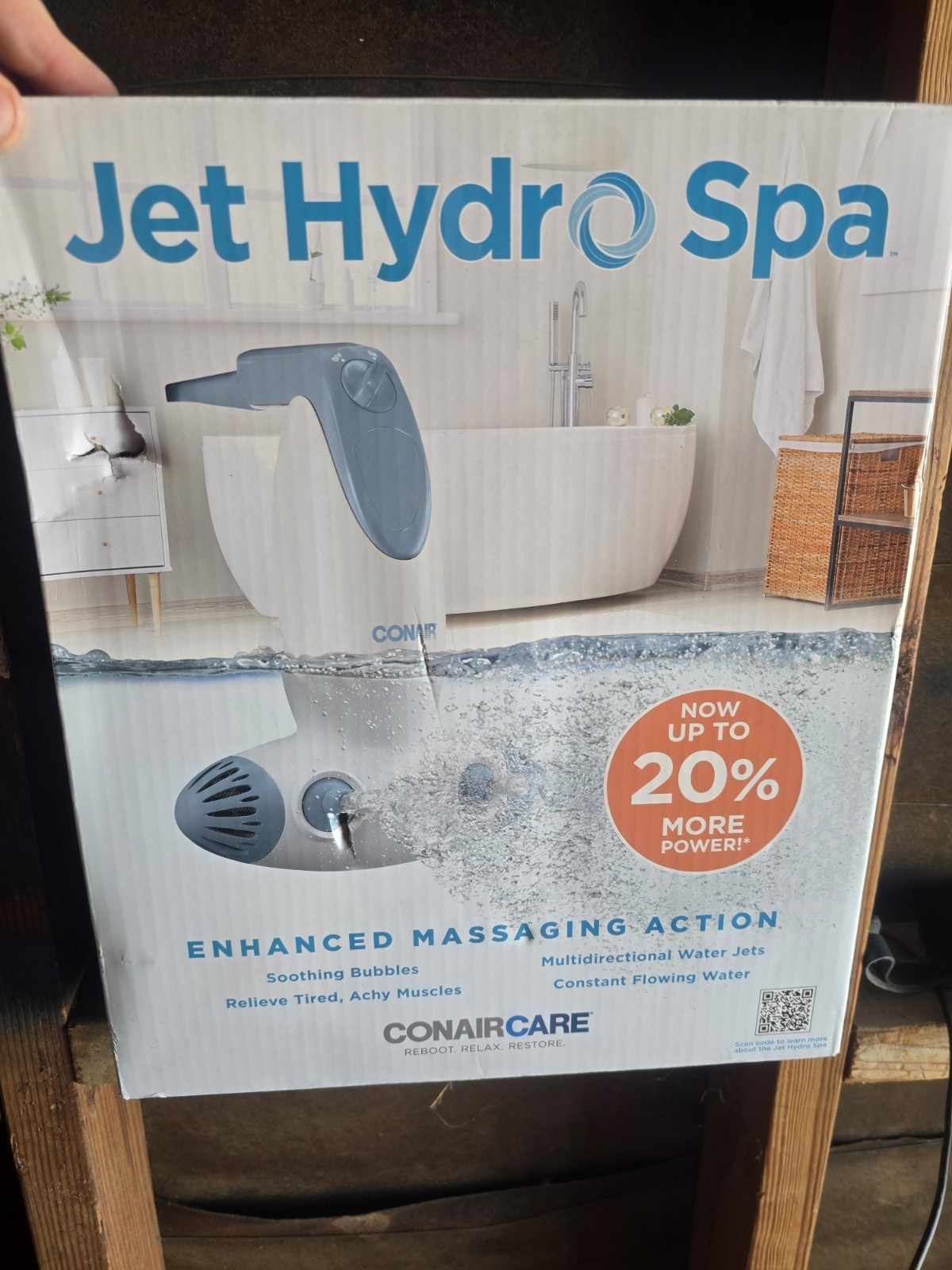 Conair Jet Hydro Spa - Portable Bath Spa with Dual Hydro Jets for Tub - Bath Spa