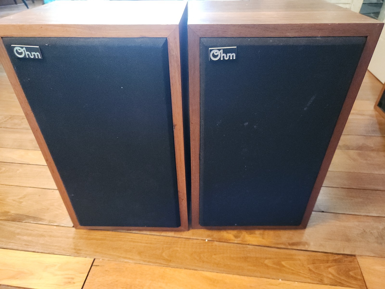 Vintage OHM  Model L Speakers Partially Working Read!! Local Pickup NY