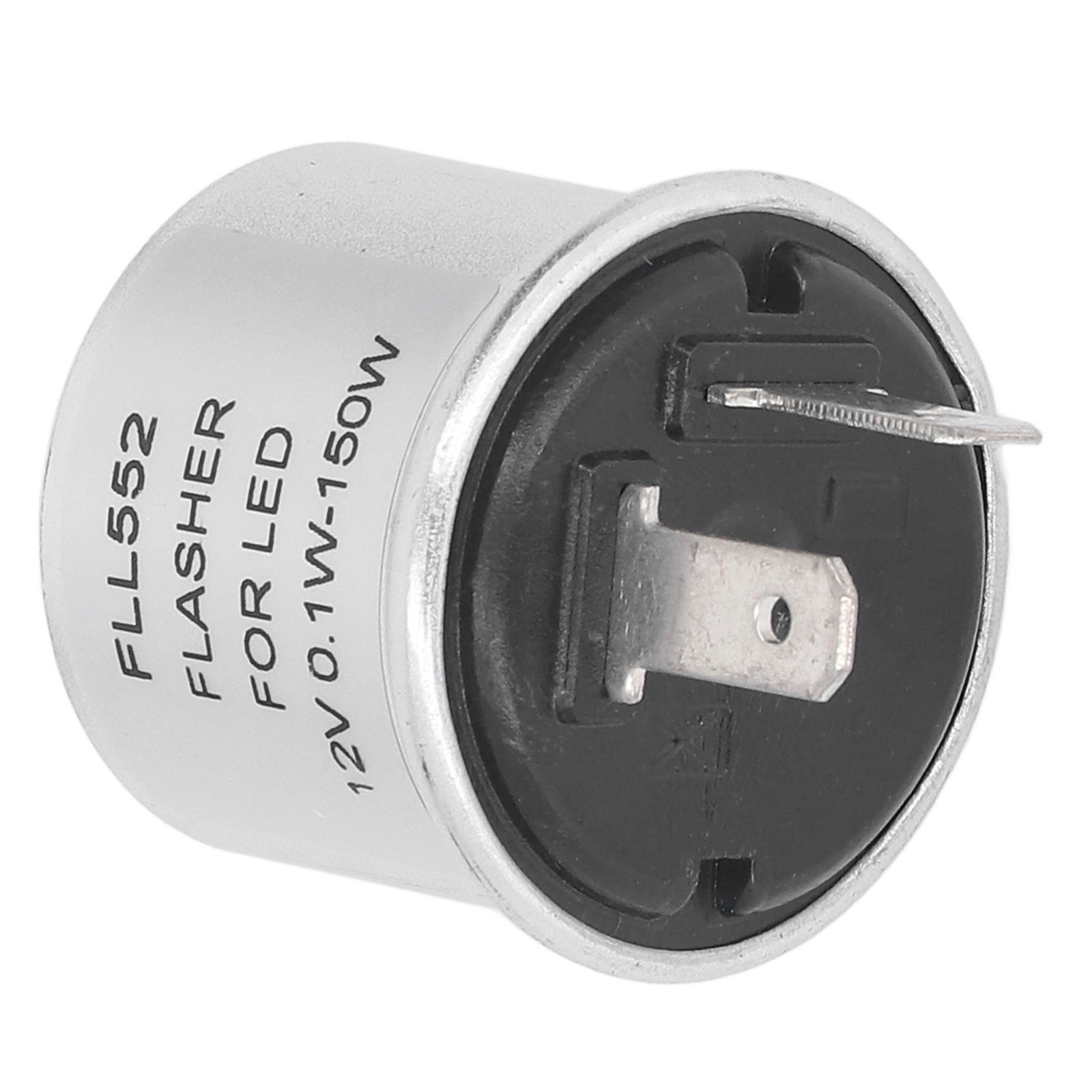 2 Pin Aluminum Shell LED Electronic Flasher Relay Replacement For Turn