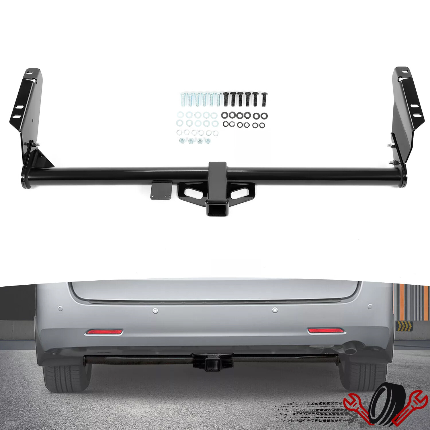 Class 3 Tow Hitch 2" Receiver Bumper Trailer Mount For Toyota Sienna 2004-2020