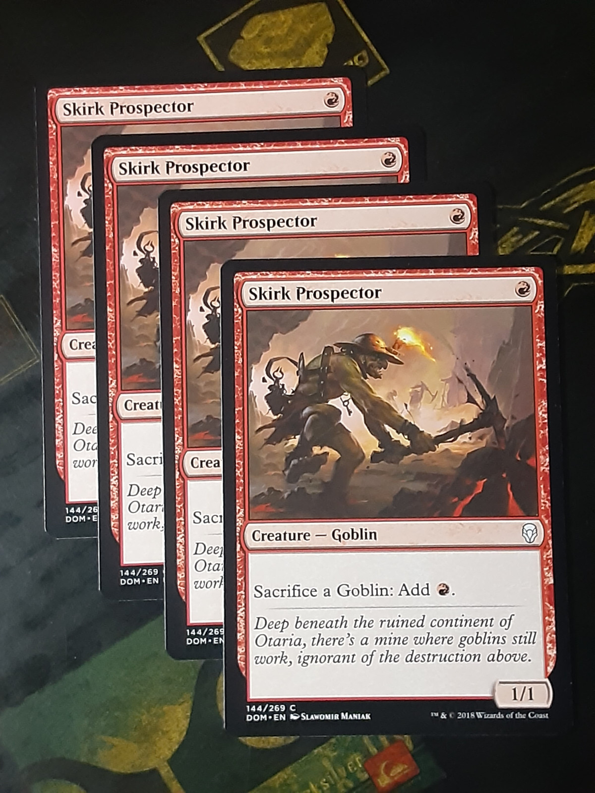 Skirk Prospector x4 , Dominaria , Near Mint, MTG, FREE SHIPPING