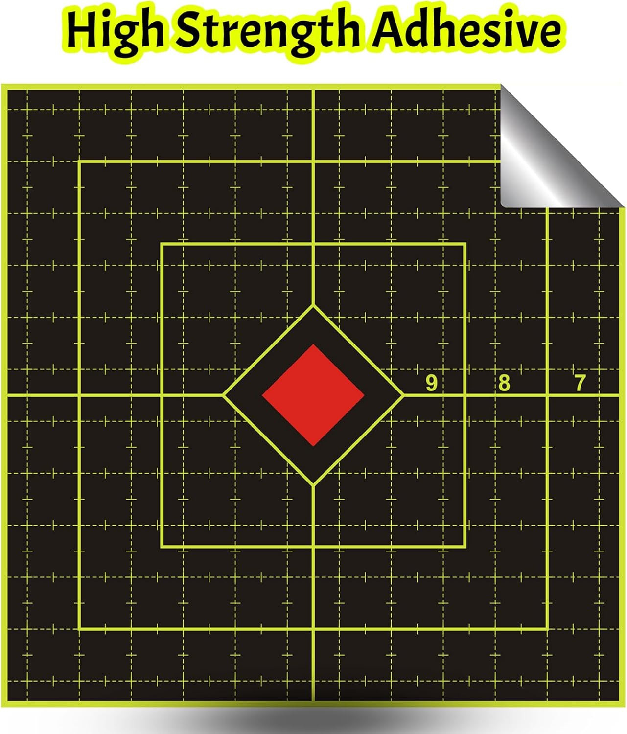 6 Inch 100 Pack Splatter Targets, Adhesive Shooting Target Stickers with Yellow