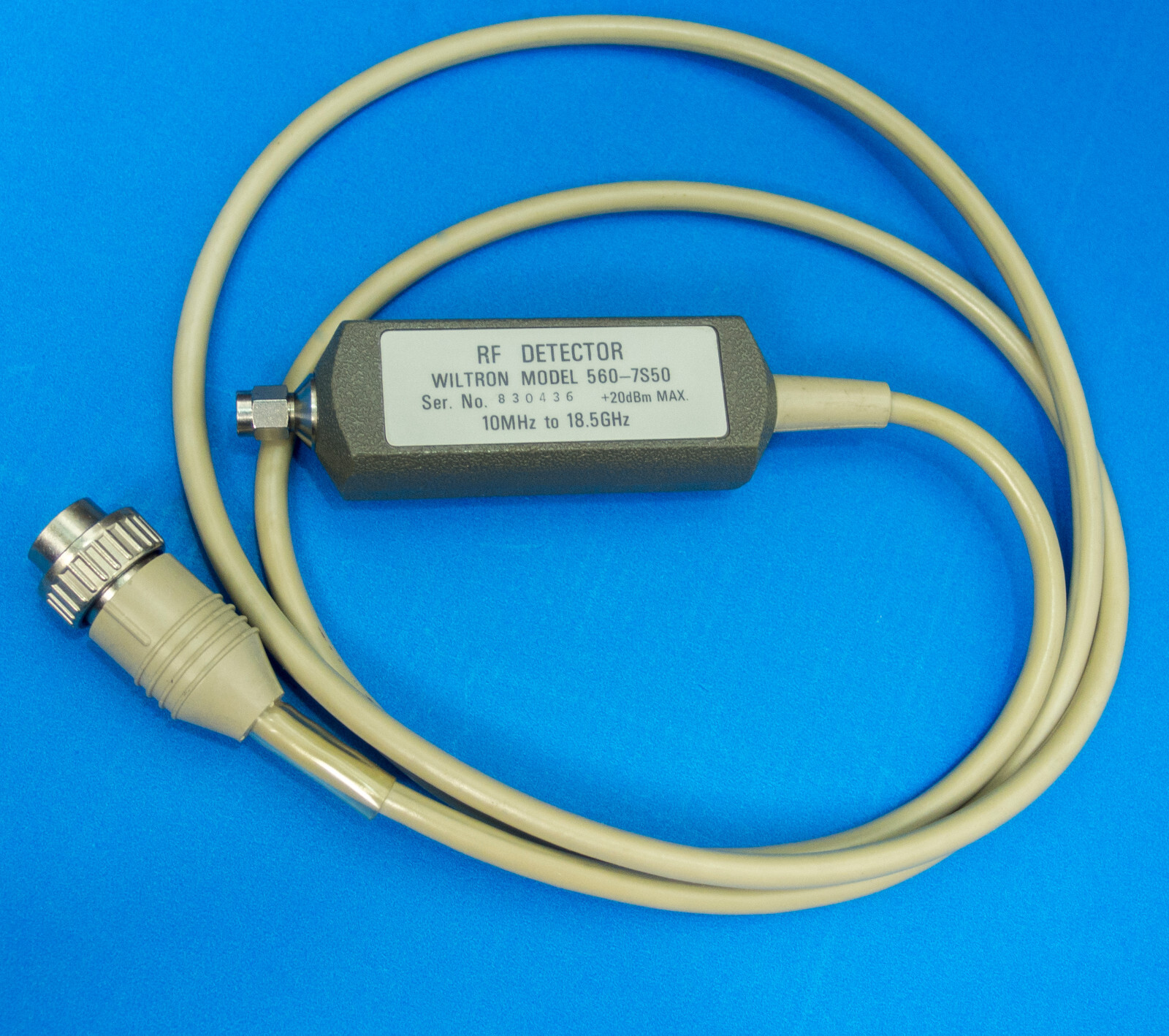 Wiltron / Anritsu 560-7S50 RF Detector for Scalar Analyzer 10 MHz-18.5 GHz
