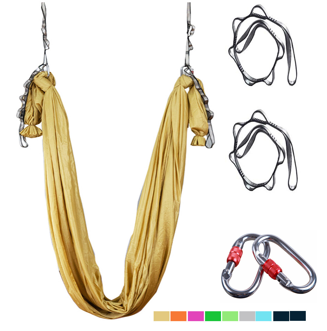 16ft Aerial Yoga Swing Hammock Anti Gravity Silk Trapeze Inversion Decompression