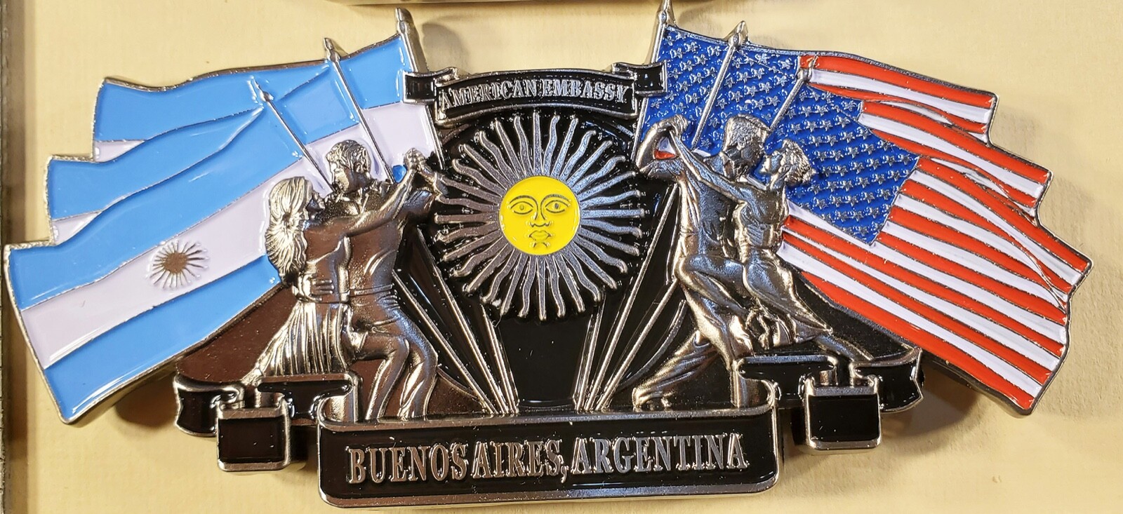 US State Department US Embassy Buenos Aires, Argentina Challenge Coin 4" 128