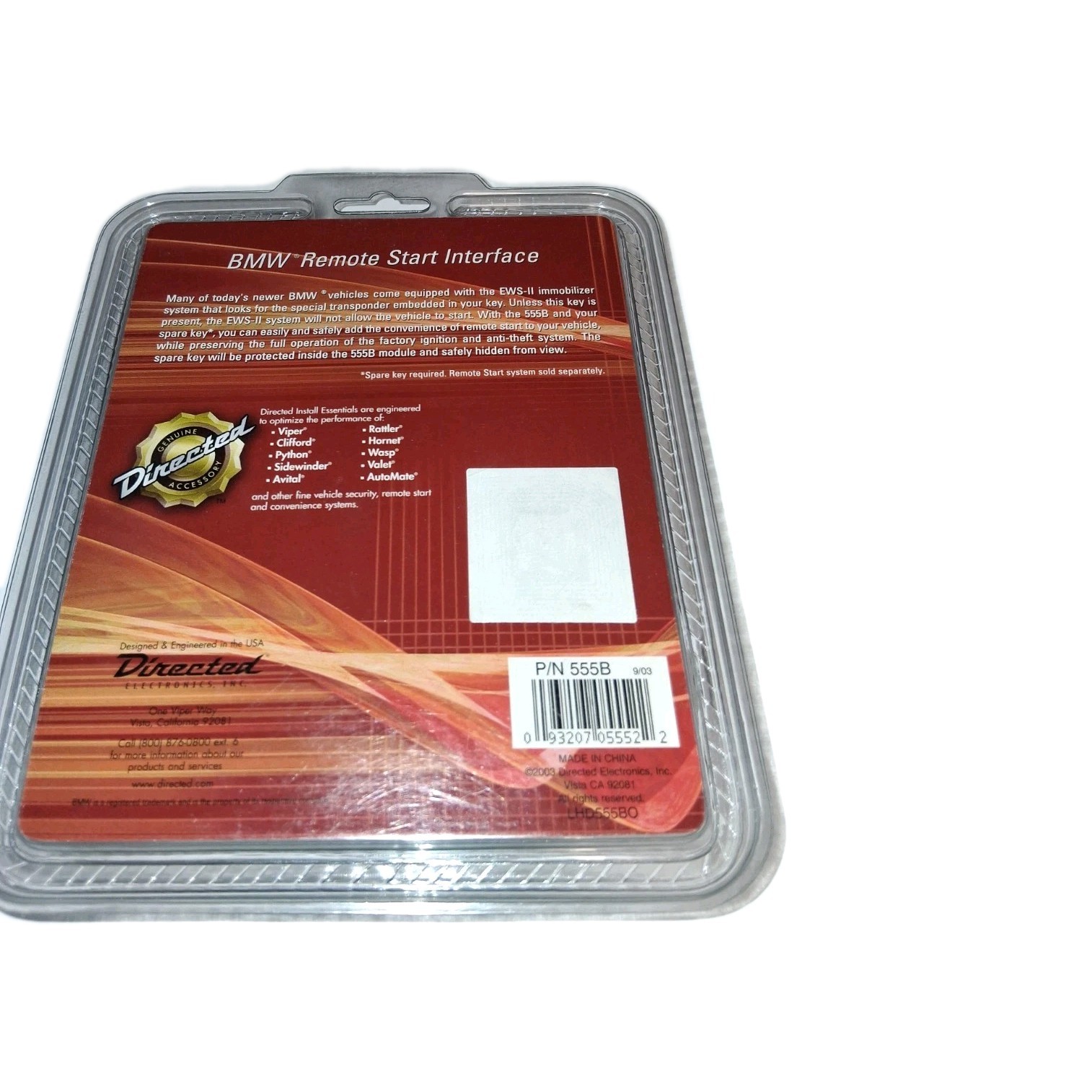 Directed Electronics, DEI 555B, Remote Start Bypass Module