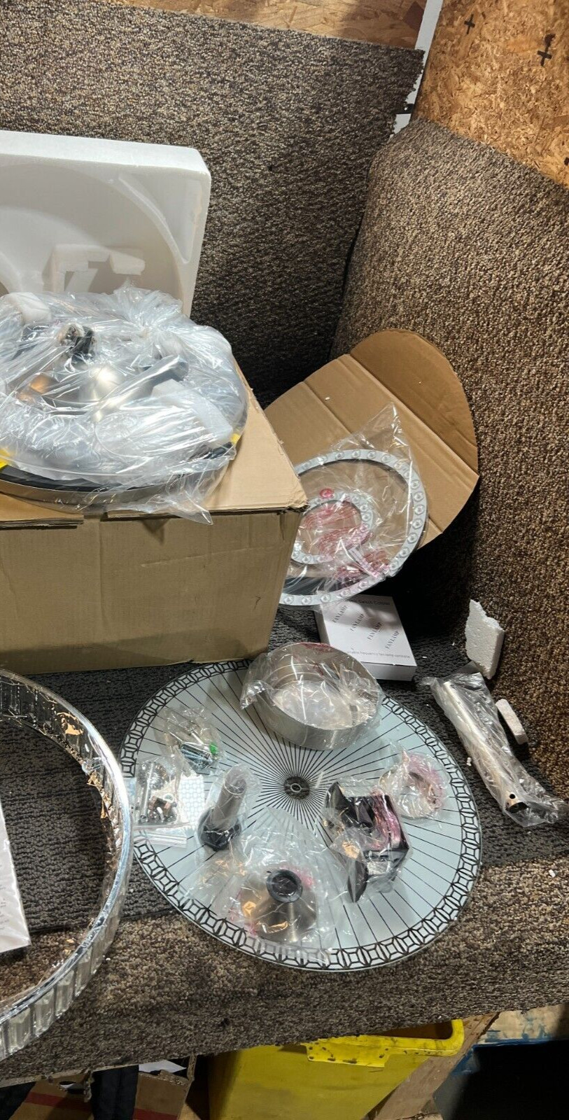 (QTY 1) DC Variable Fan Lamp with Hardware 8502365371