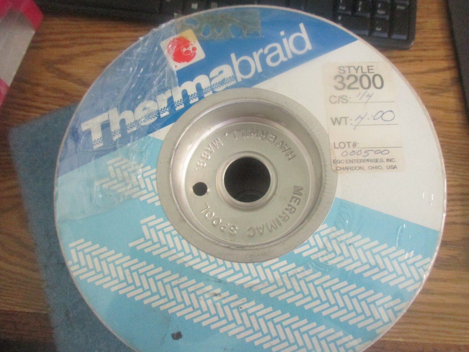 Thermabraid Style: 3200. C/S: 1/4; WT: 4.00 Gasket Packaging. New Old Stock