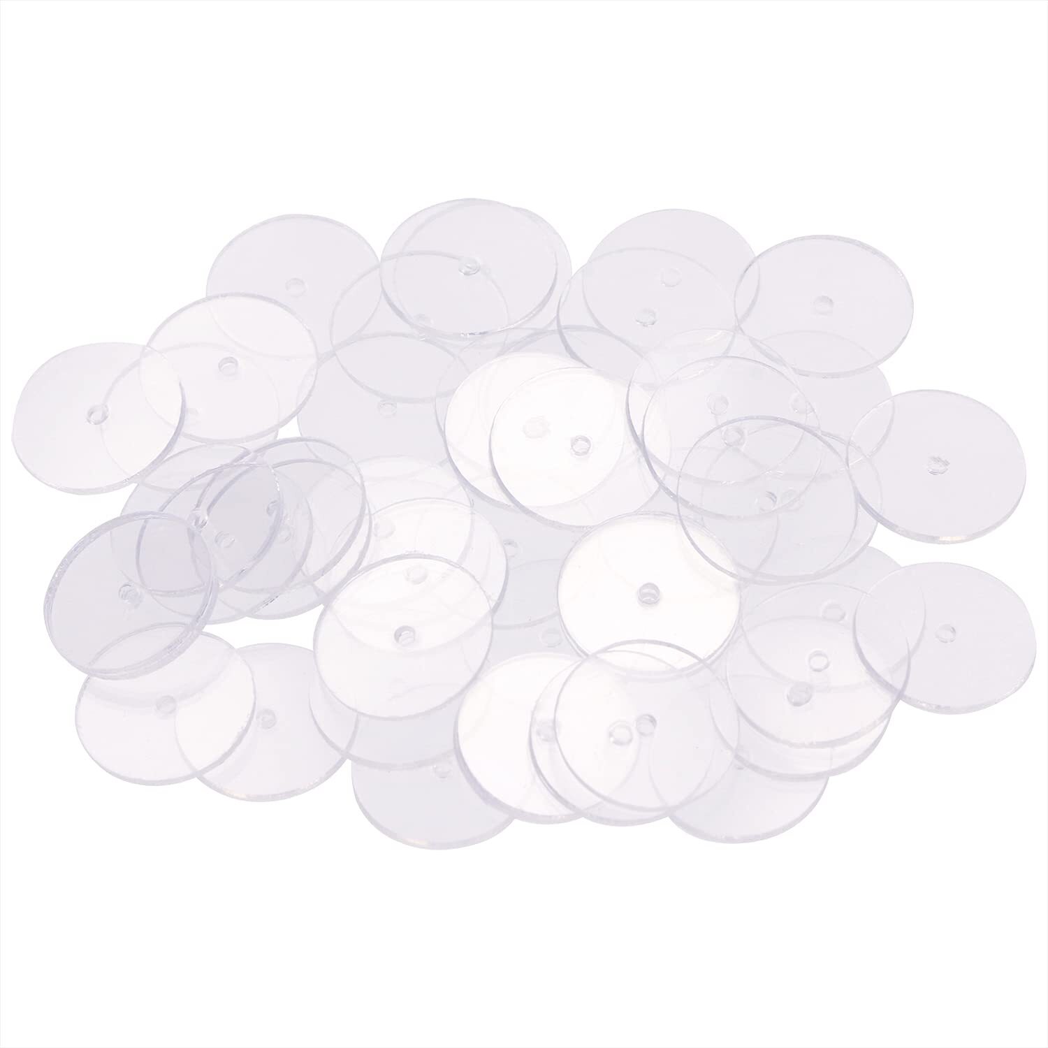 50 Pcs Plastic Earring Discs Stoppers Backing Disc Pads to Stabilize Earrings