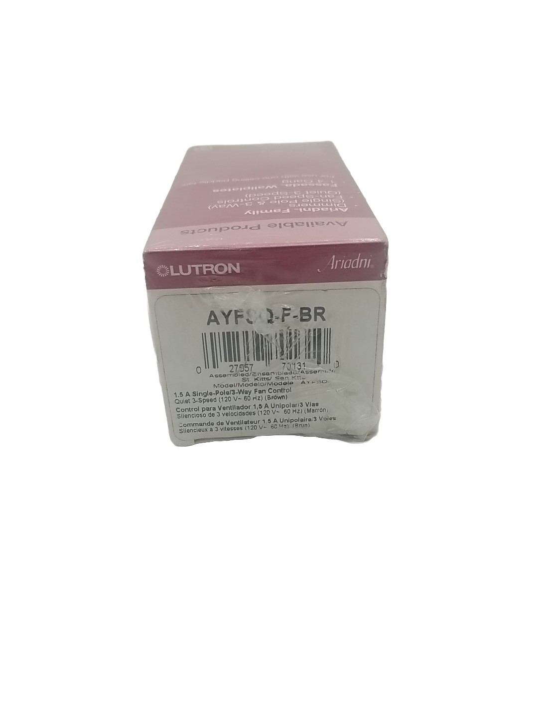 NEW Lutron Ariadni Single-Pole 3-Way Switch Brown