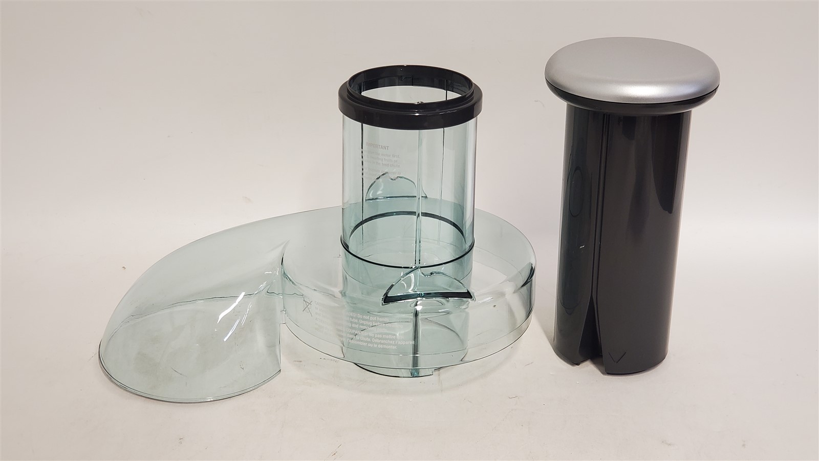 Breville Juice Fountain Plus JE98XL Replacement Pusher and Juice Cover NEW