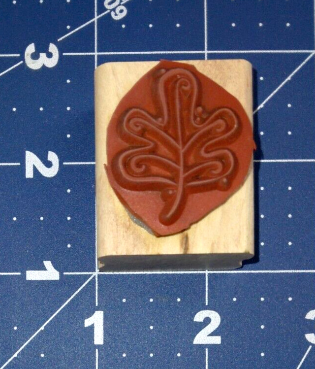 Stampin’ Up! Whimsical Leaf Wood Mounted Rubber Stamp