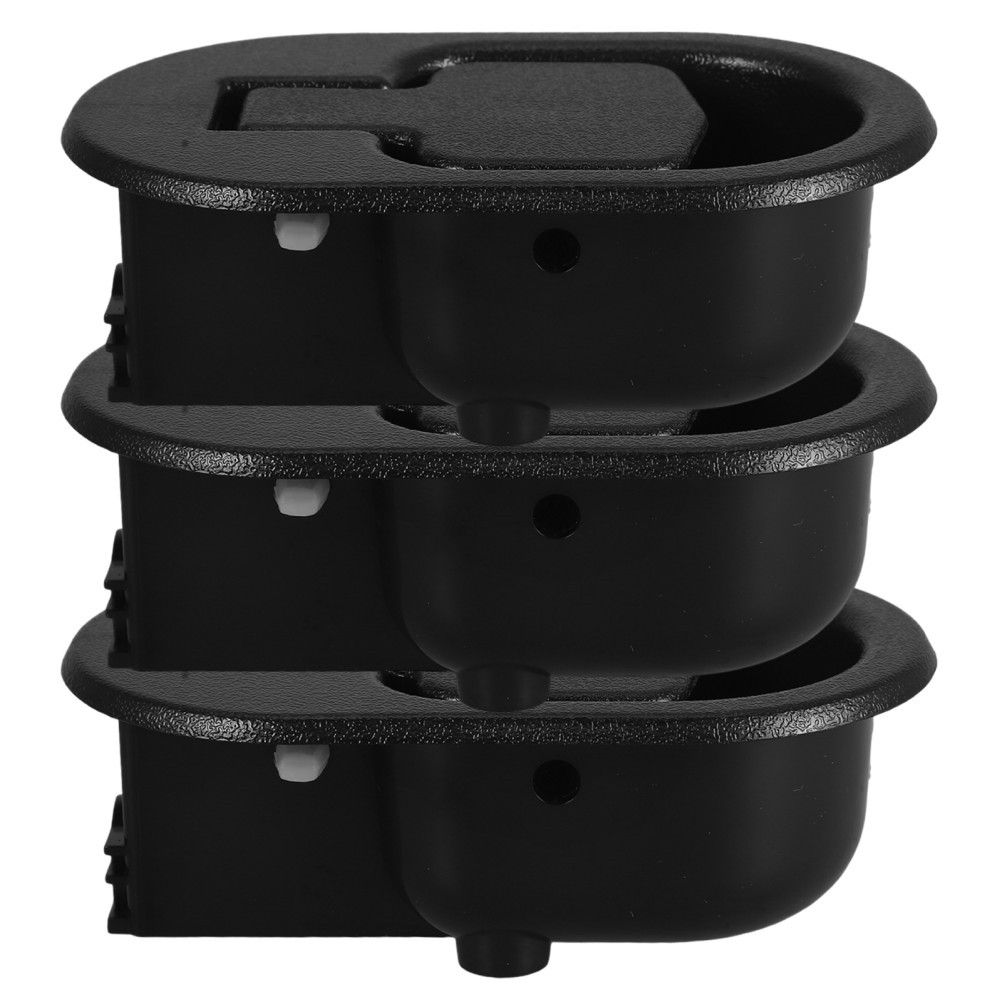 3Pcs Black ABS Recliner Chair Handle Replacement with Anti Slip Texture