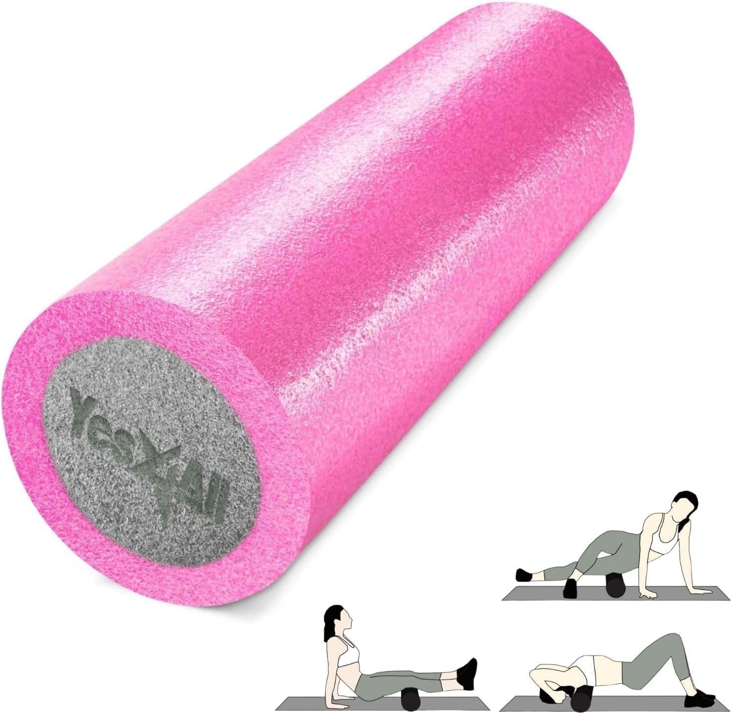 High-Density EPP Round Back Roller Foam, Exercise Foam Roller for Yoga, Pilat...