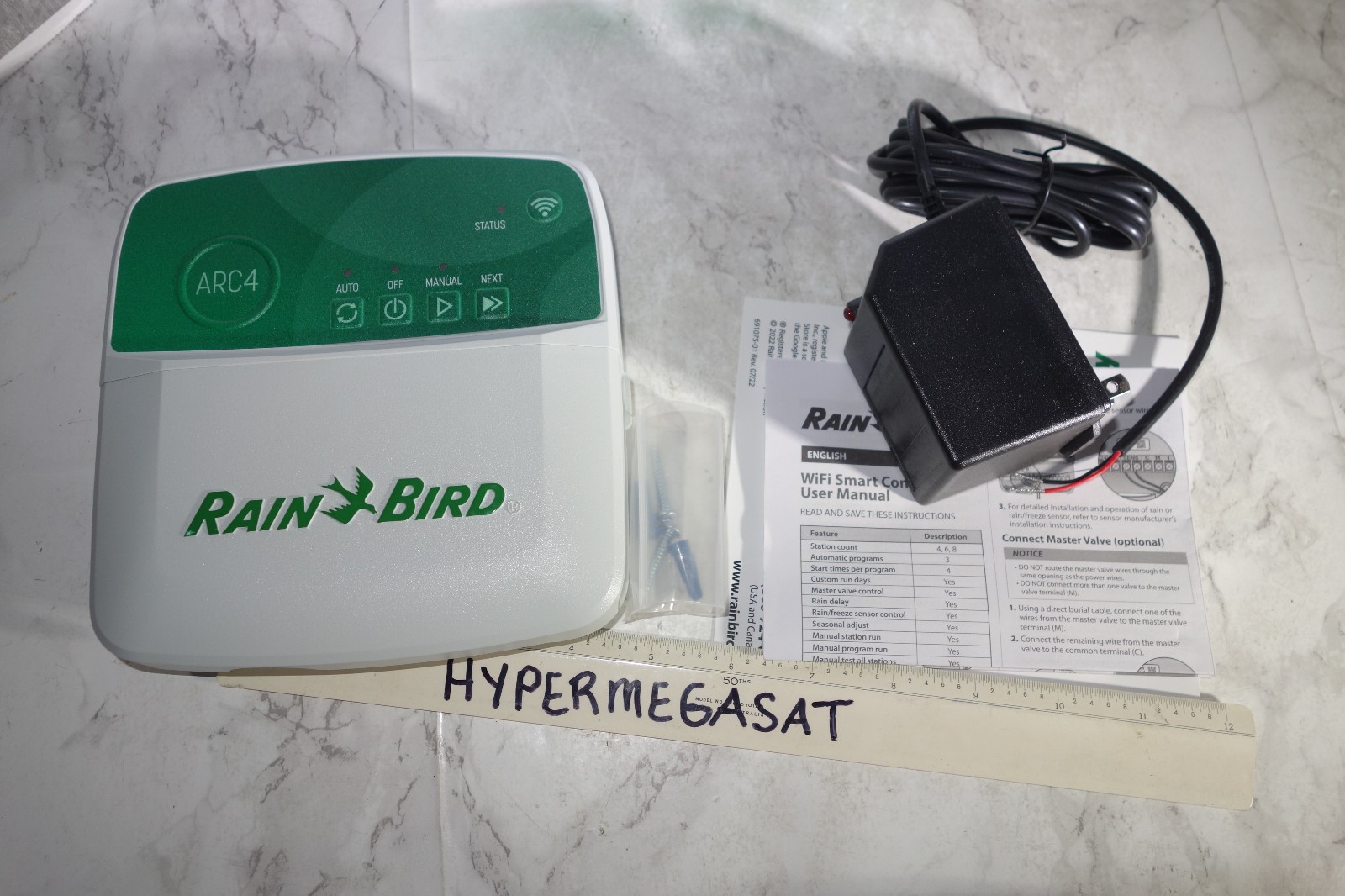 Rainbird ARC4 4 Station Sprinkler Timer Controller Indoor Wifi Irrigation App