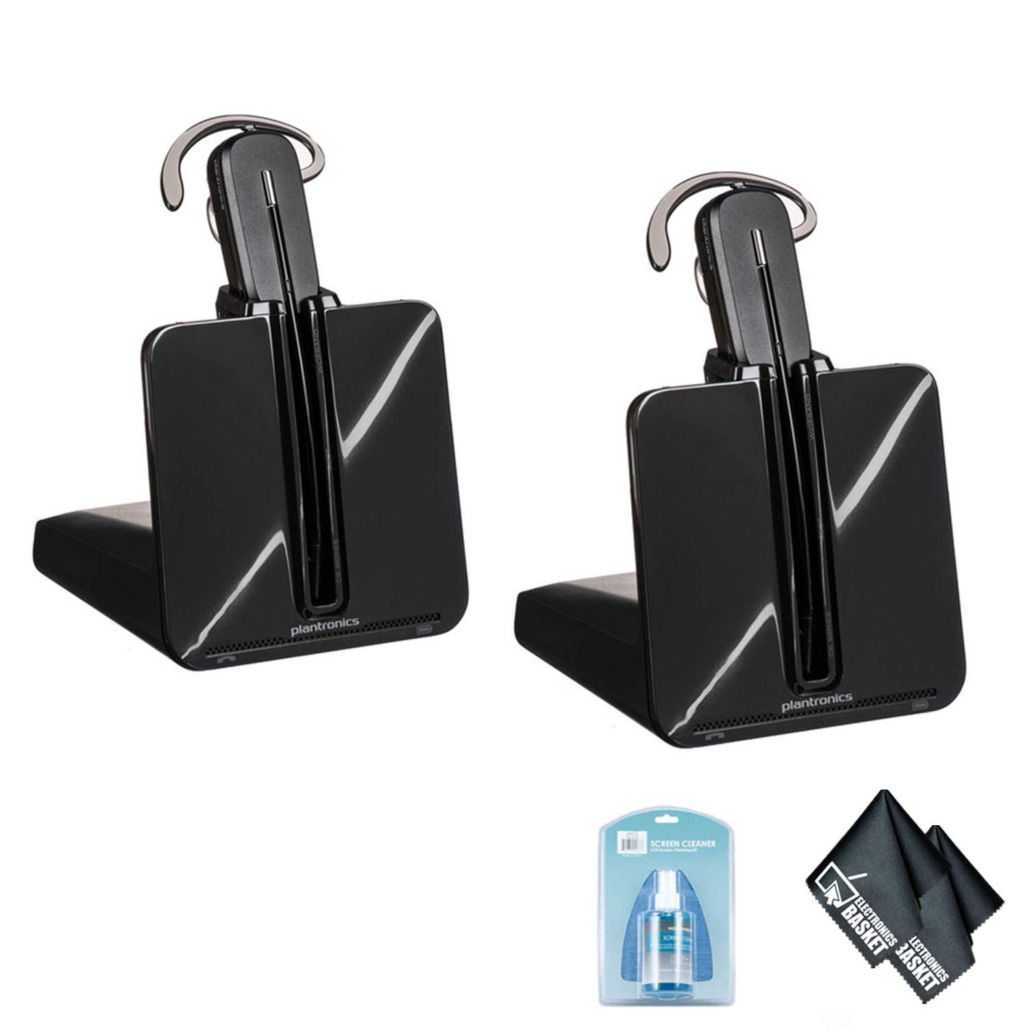 Plantronics CS540 Wireless Office Headset System (2 Pack) -  Bundle with